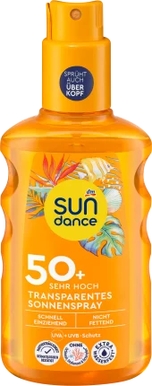 SUNDANCE Sun spray transparent SPF 50+, 200 ml