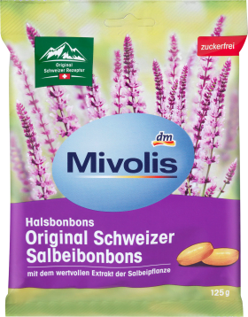 Mivolis Candy, Original Swiss sage, sugar-free, 125 g