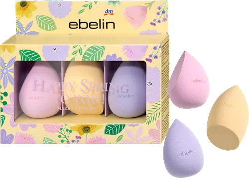 ebelin Makeup Egg Set, 3 pieces, 1 pc.