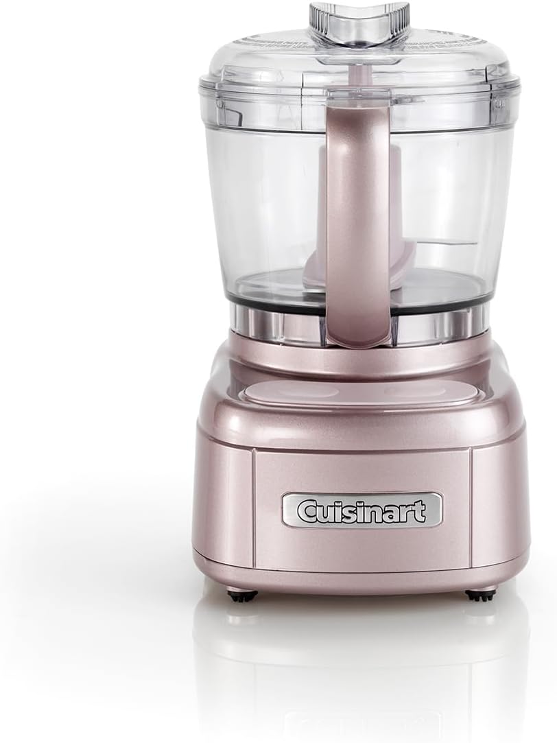 Cuisinart Mini Prep Pro | Compact Mini Food Processor, Onion Chopper, Mixer, Spice Mixer, Pulse Function and Spray Holes | 900ml Capacity | Dishwasher Safe | Easy to Use | Pink