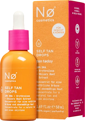 Nø Cosmetics Self-tanning concentrate, self tan drops, 50 ml