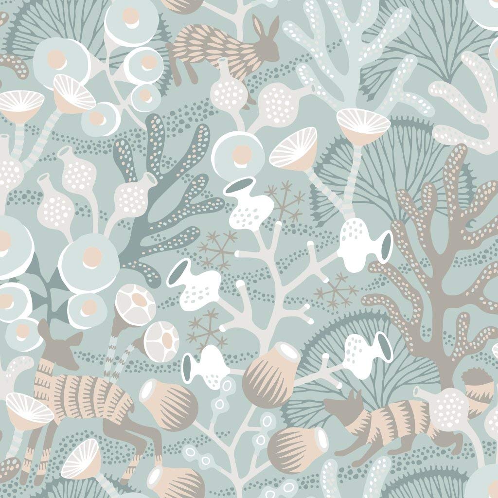 BorasTapeter Hanna Werning Wonderland 1459 Non-Woven Wallpaper Coral Landscape Woodland 
