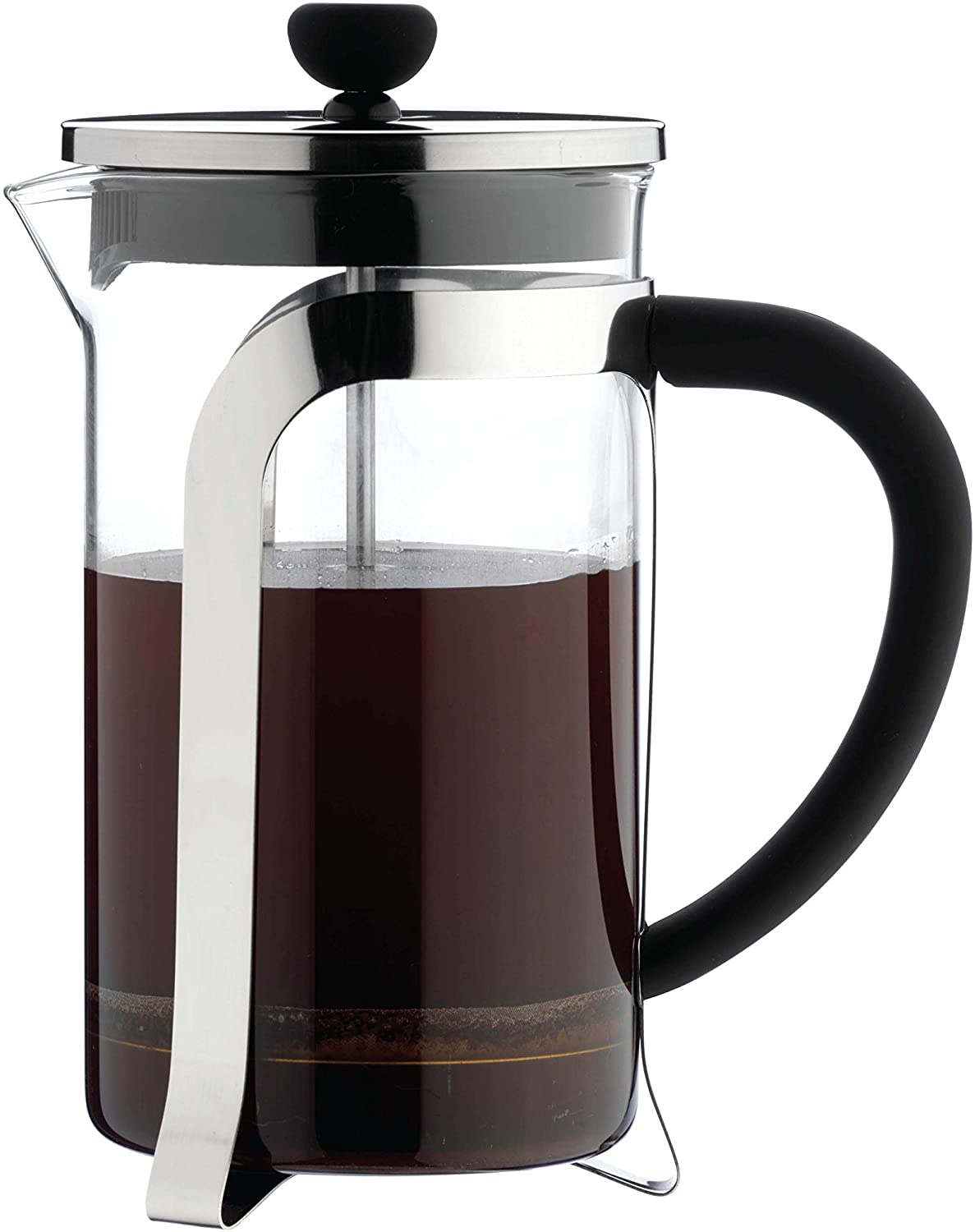 Cafe Ole Café Olé KM-10C MODE Glass Coffee Maker - 1000 ml, 8 Mocha Cups/Demitasse Chrome