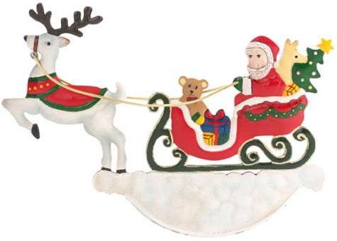 Villeroy & Boch Winters Tale 2014 Father Christmas Schlittenm 15.5 Cm
