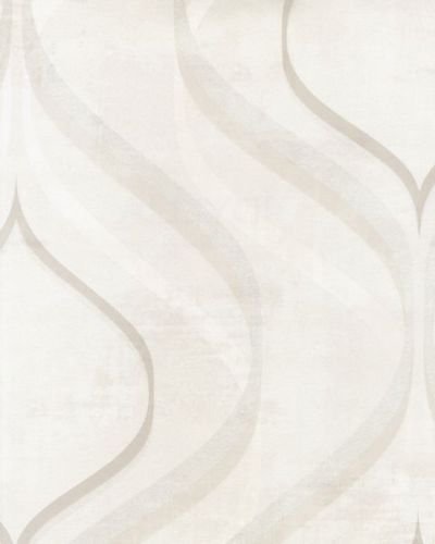 galerie-24 15802 ? Idyllia Grey & White Swirls Gallery Wallpaper