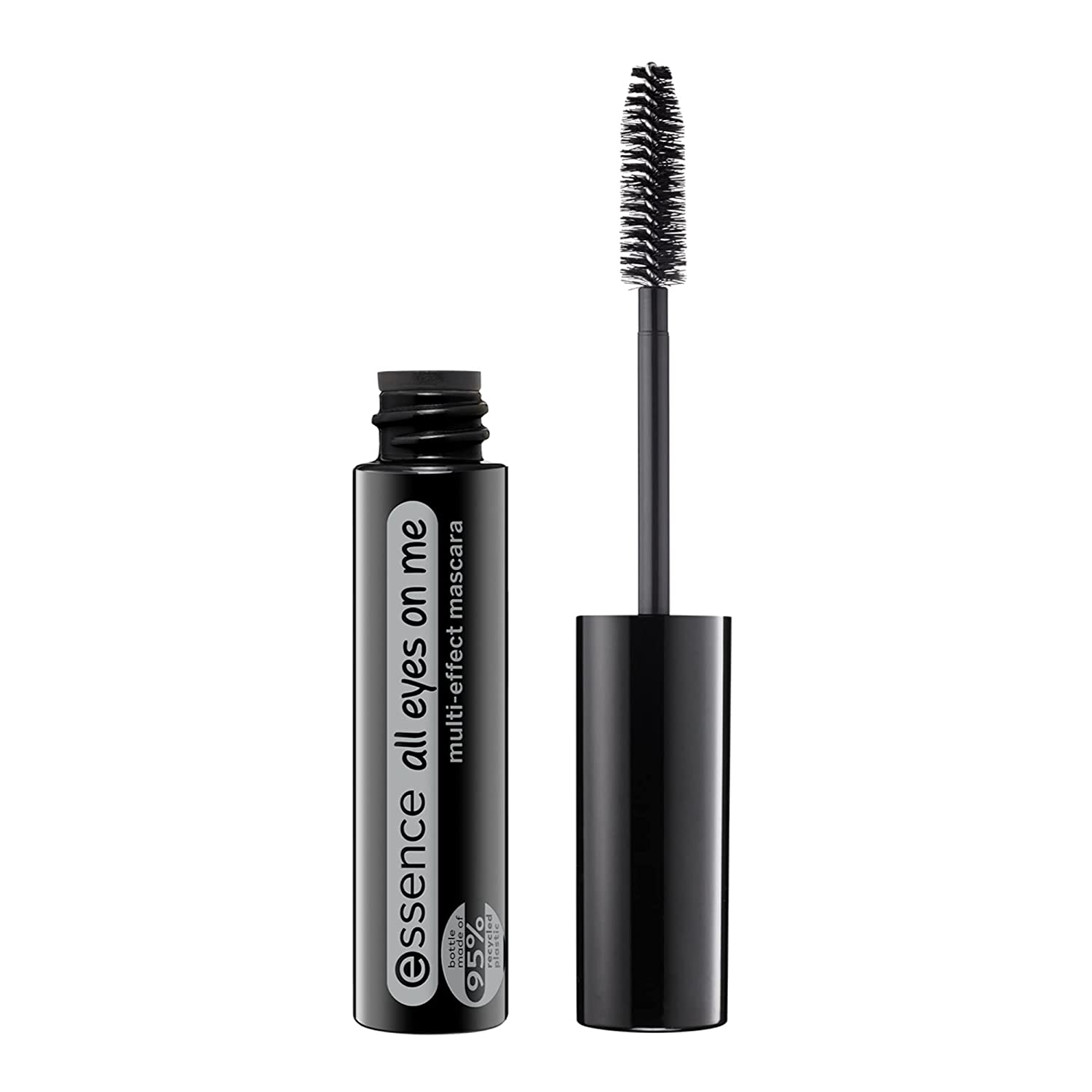 essence cosmetics essence All Eyes on Me Multi-Effect Mascara, No. 01 Soft Black, Black, Swing, Defining, Extensive, Volume-Burning, Vegan, Fragrance-Free, Oil-Free (8 ml), ‎01 black
