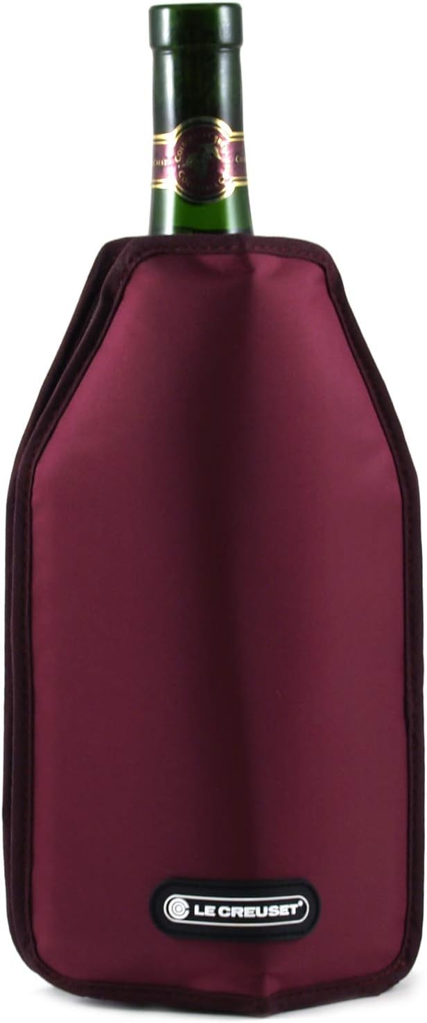 LE CREUSET WA-126 Active Wine Cooler for Wine or Champagne, Water-Resistant Fabric, Burgundy