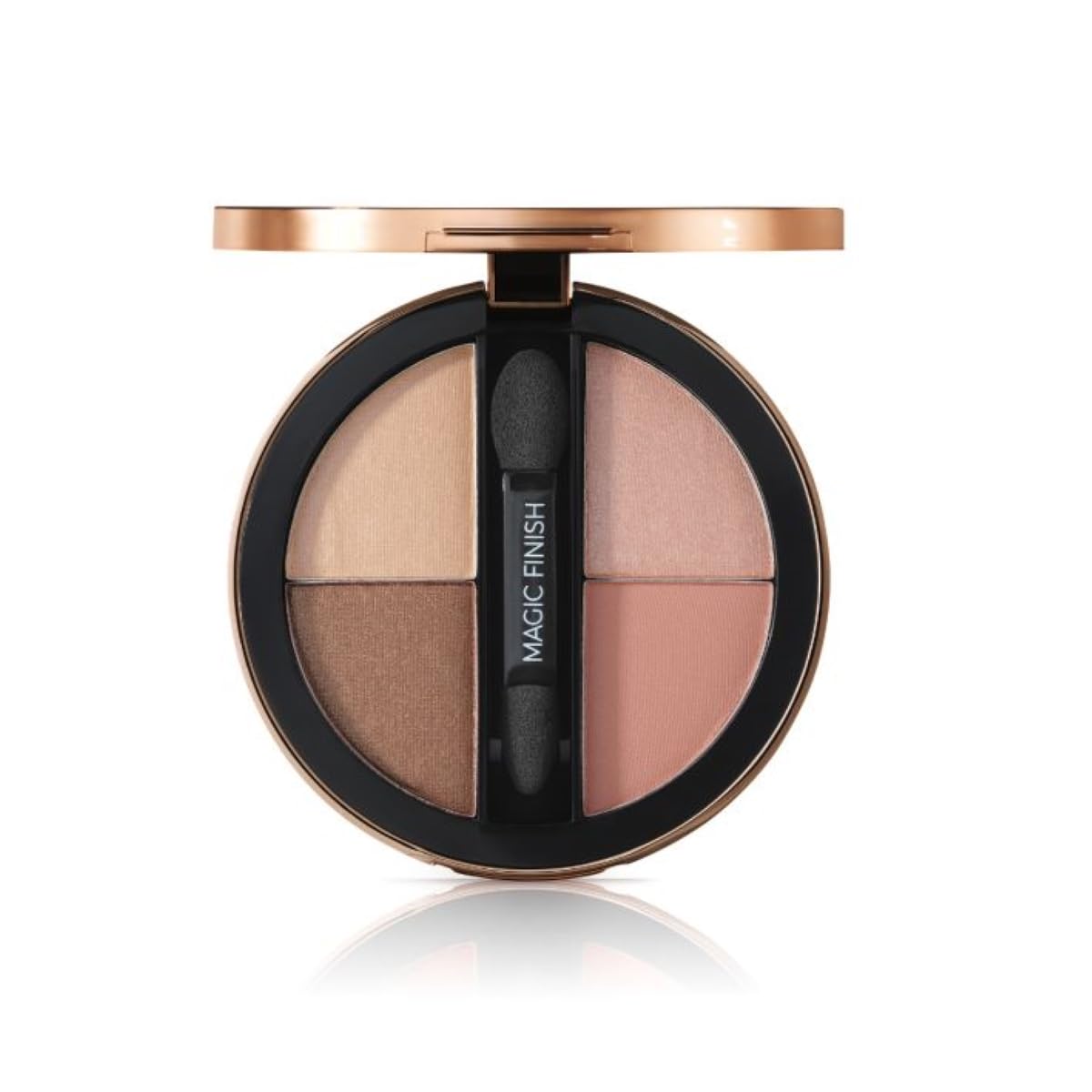 M. Asam Magic Finish Eyeshadow Palette Satin Eyeshadow No. 3 (4 x 2.25g) - 4-in-1 Makeup with Hyaluron, Ultra Fine Color Pigments, Satin Finish & Intense Color, Case with Mirror & Applicator