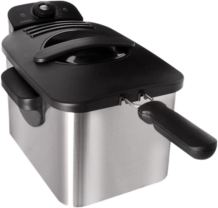 Inventum GF431 Cool Zone Fryer, 3 Litre, 2200 Watt, Brushed Stainless Steel Case