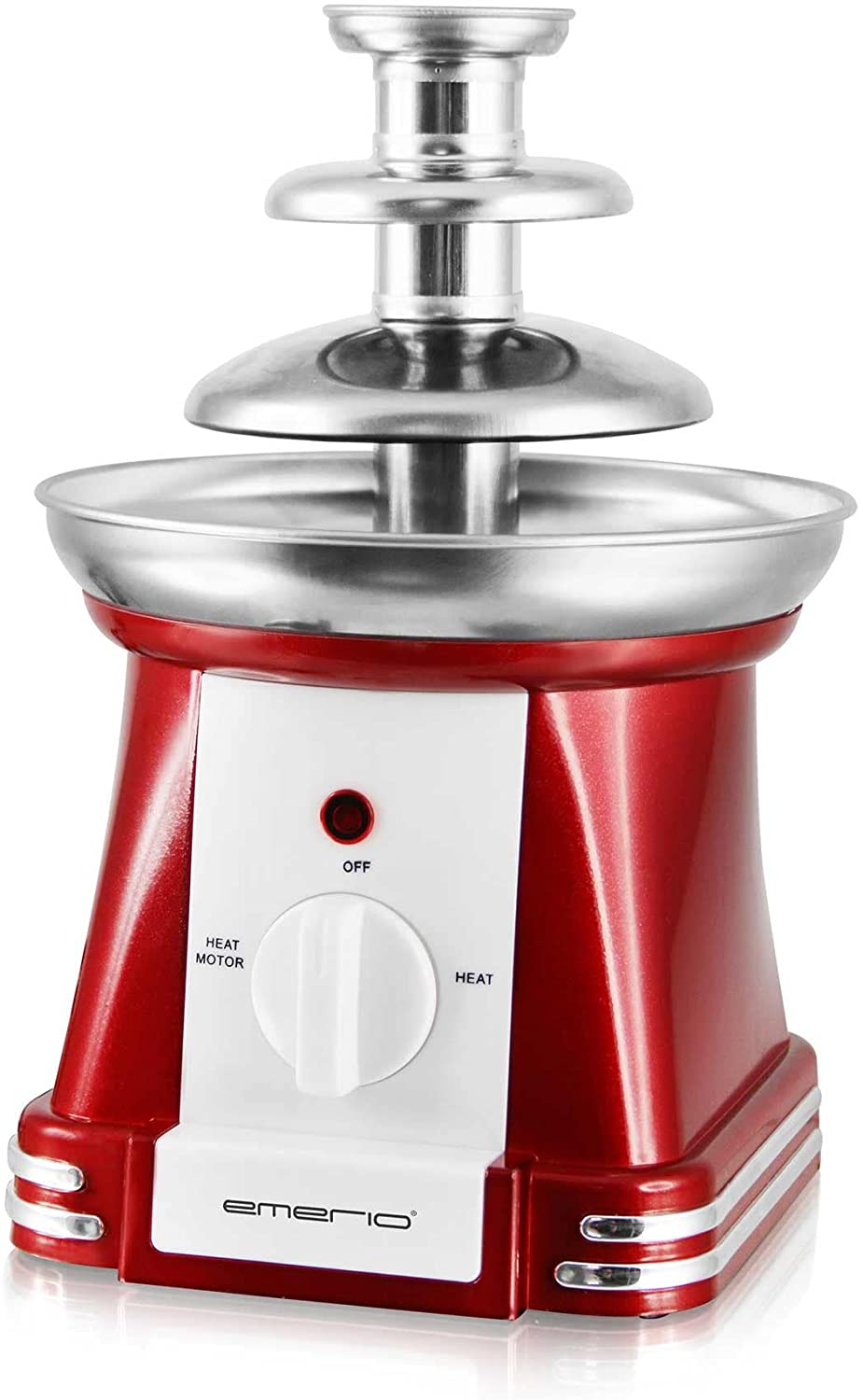 Emerio 3 Tier Chocolate Fountain, 450ml Verm.