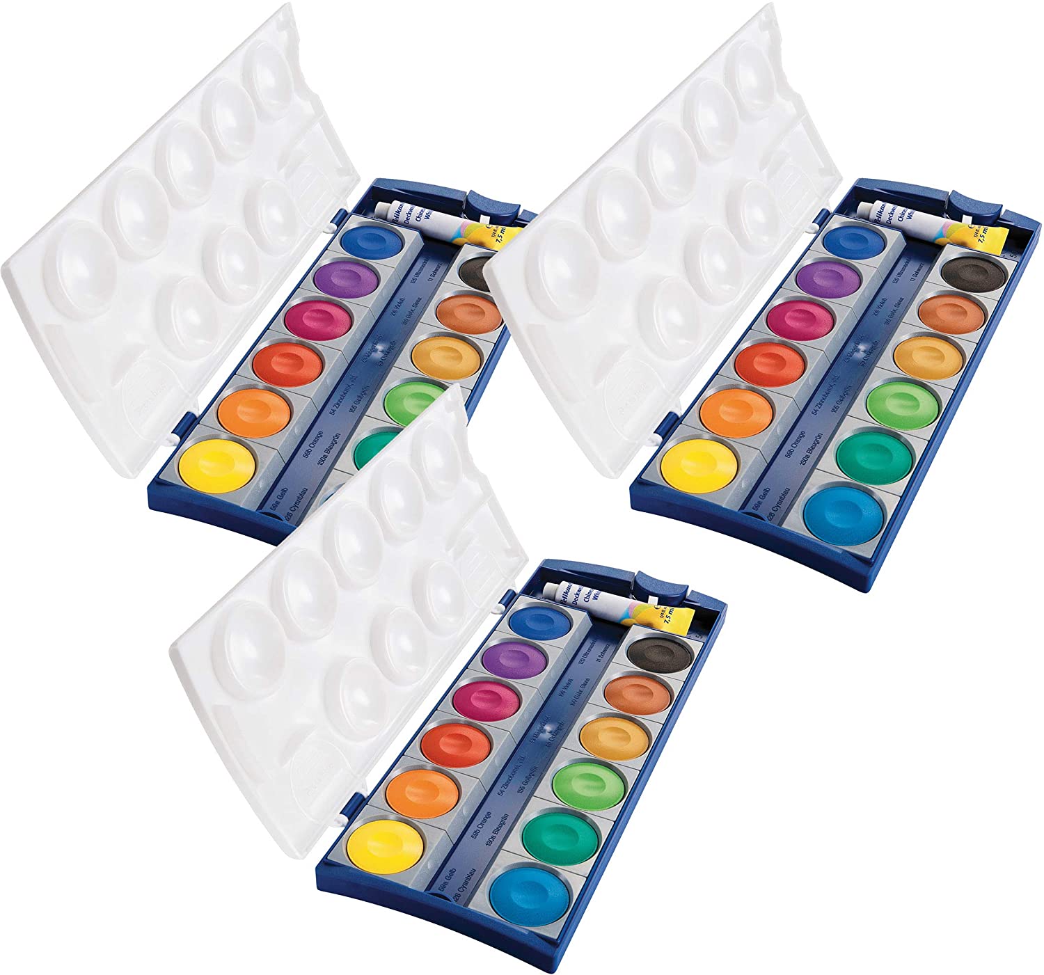 Pelikan Din 5023 Opaque Paint Box Set K12, 12 Colours And 1 Tube Opaque Whi