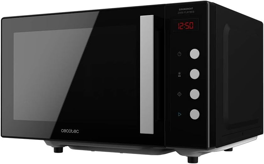 Cecotec GrandHeat 2000 Microwave without Plate Flat Bed Black Capacity 20 Liters Power 700 W Timer up to 60 Minutes Internal Ceramic Coating [Energy Efficiency Class A+]