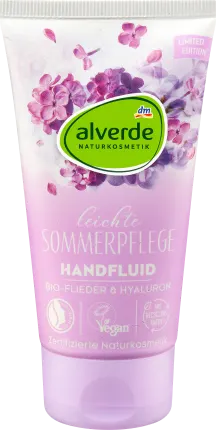 alverde NATURKOSMETIK Hand fluid organic lilac & hyaluronic acid, 75 ml