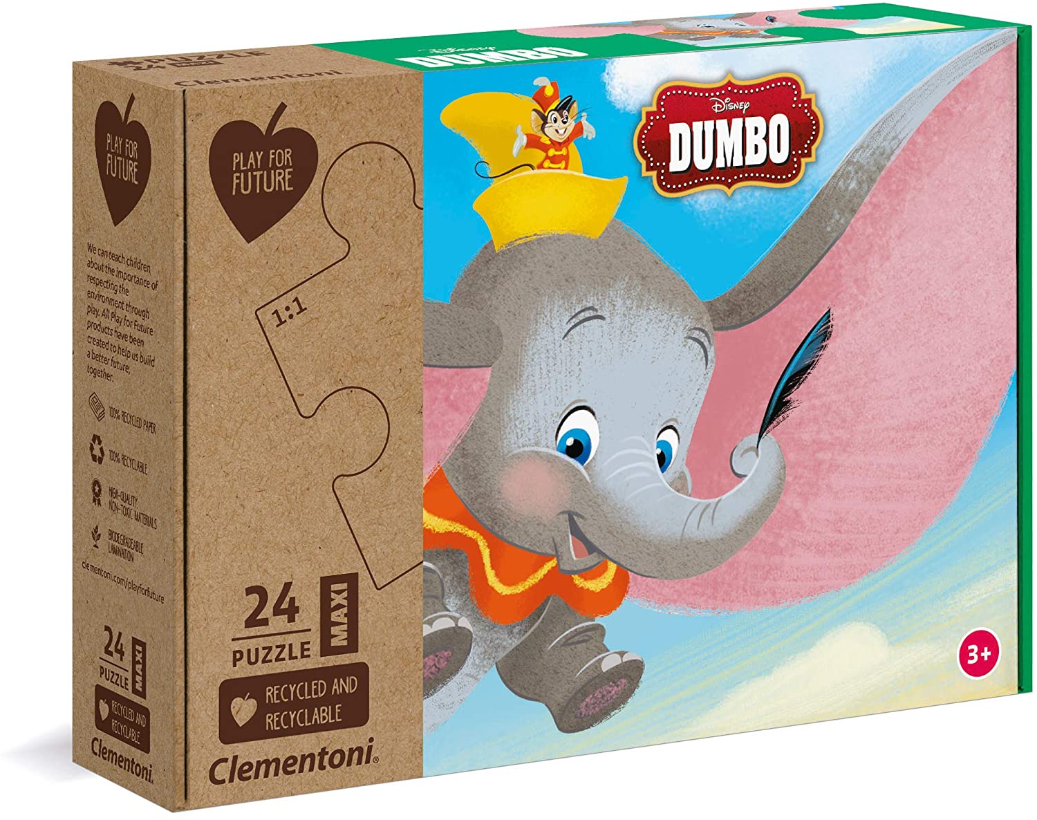 Clementoni Play For Future-Maxi Jigsaw Puzzle 24 Pieces Supercolor - Sustai