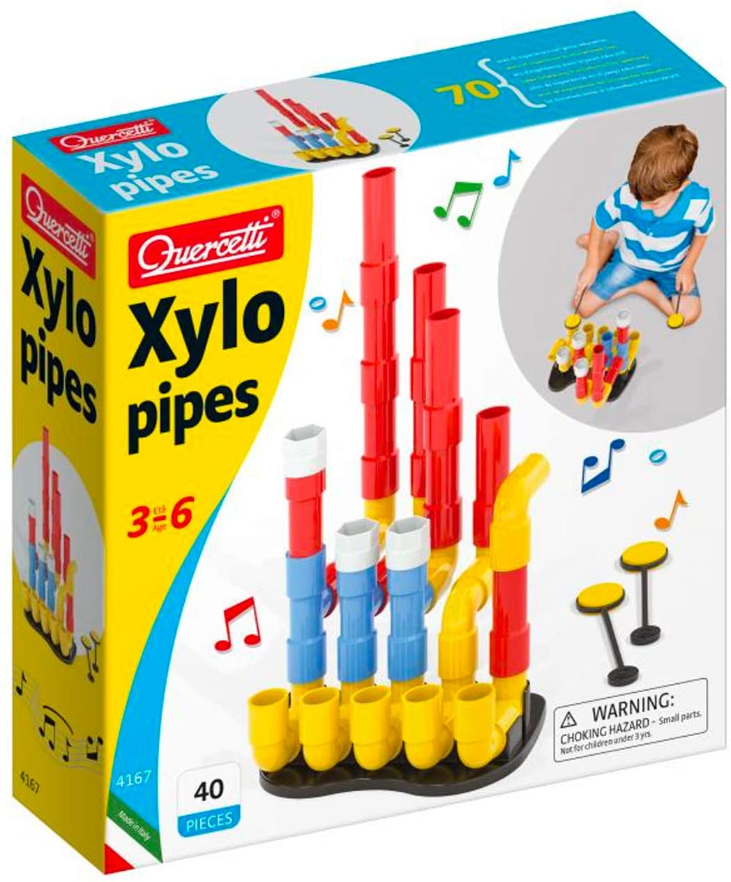 Quercetti Xylopipes Kit 40 Pieces