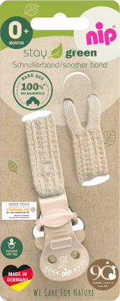 NIP Pacifier strap brown, 1 pc