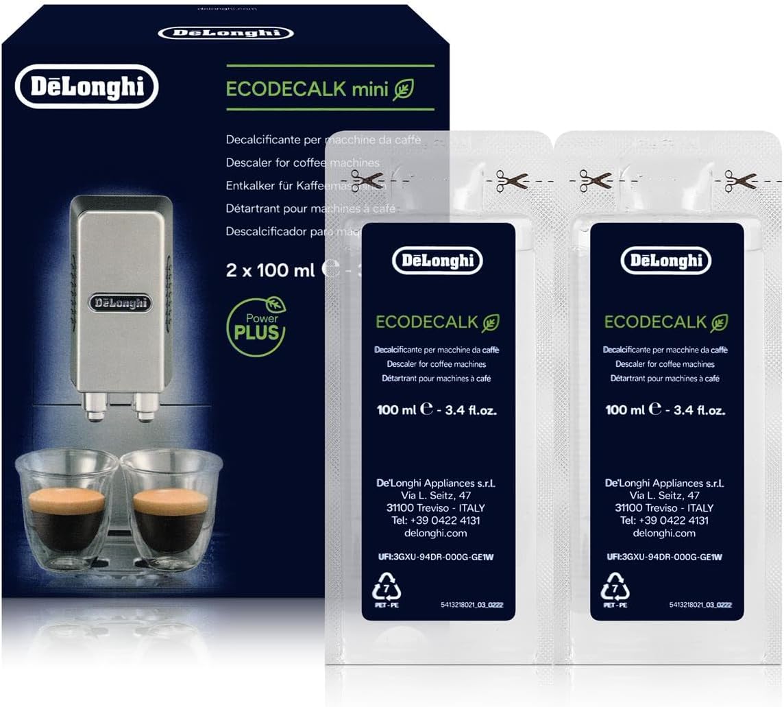 De'Longhi Store Delonghi EcoDecalk 2 x 100ml Descaler (Pack of 1)
