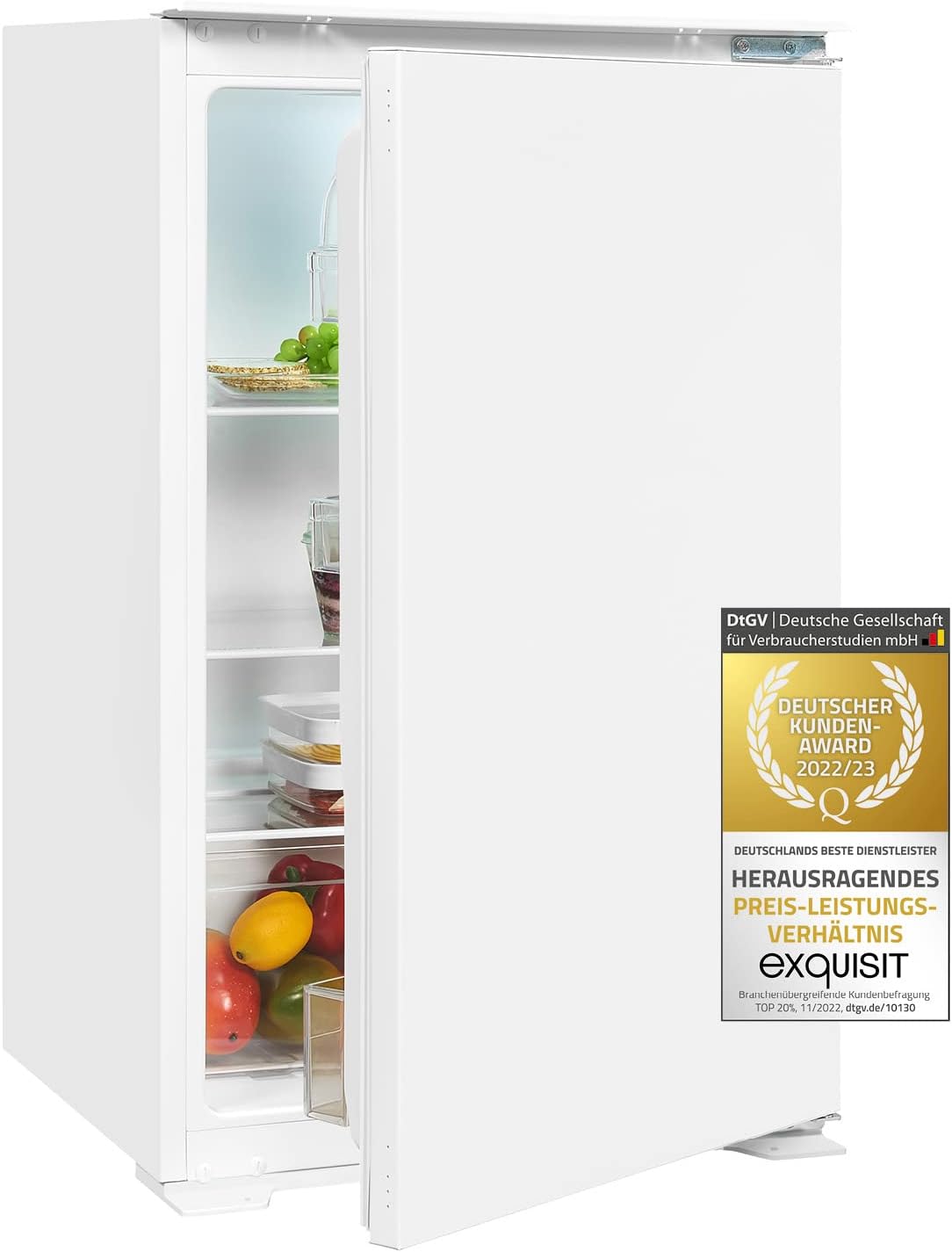 Exquisite Built-in Refrigerator EKS131-V-040E | 129L Net Capacity | Automatic defrosting | Towing Door | LED light