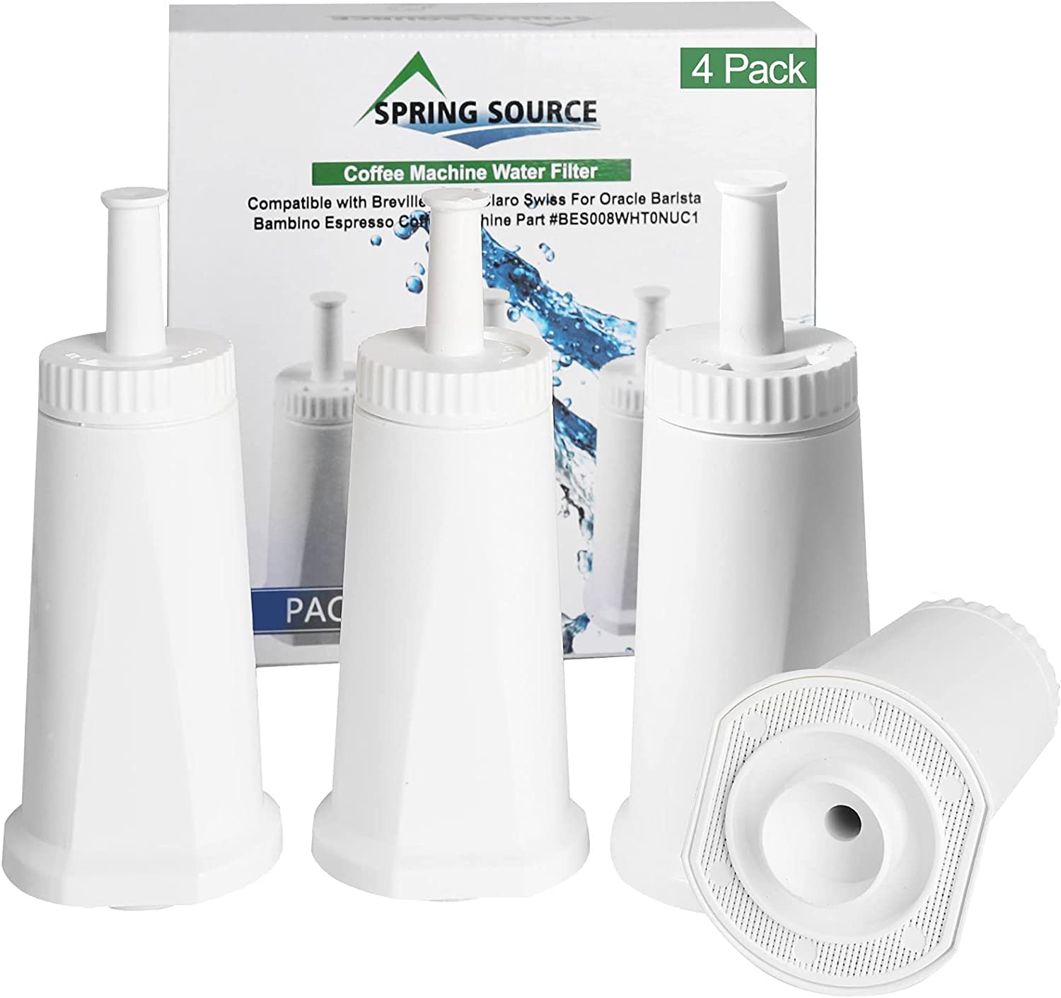 Maylove Pack of 4 Water Filter for BES008 Filter SES810/SES920/SES980/SES990/SES878/SES500 (3)