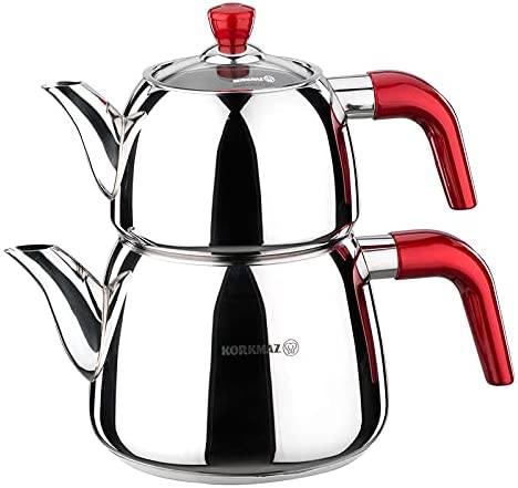 Korkmaz Caydanlik Teapot Pink A087 All Types Of Cookers