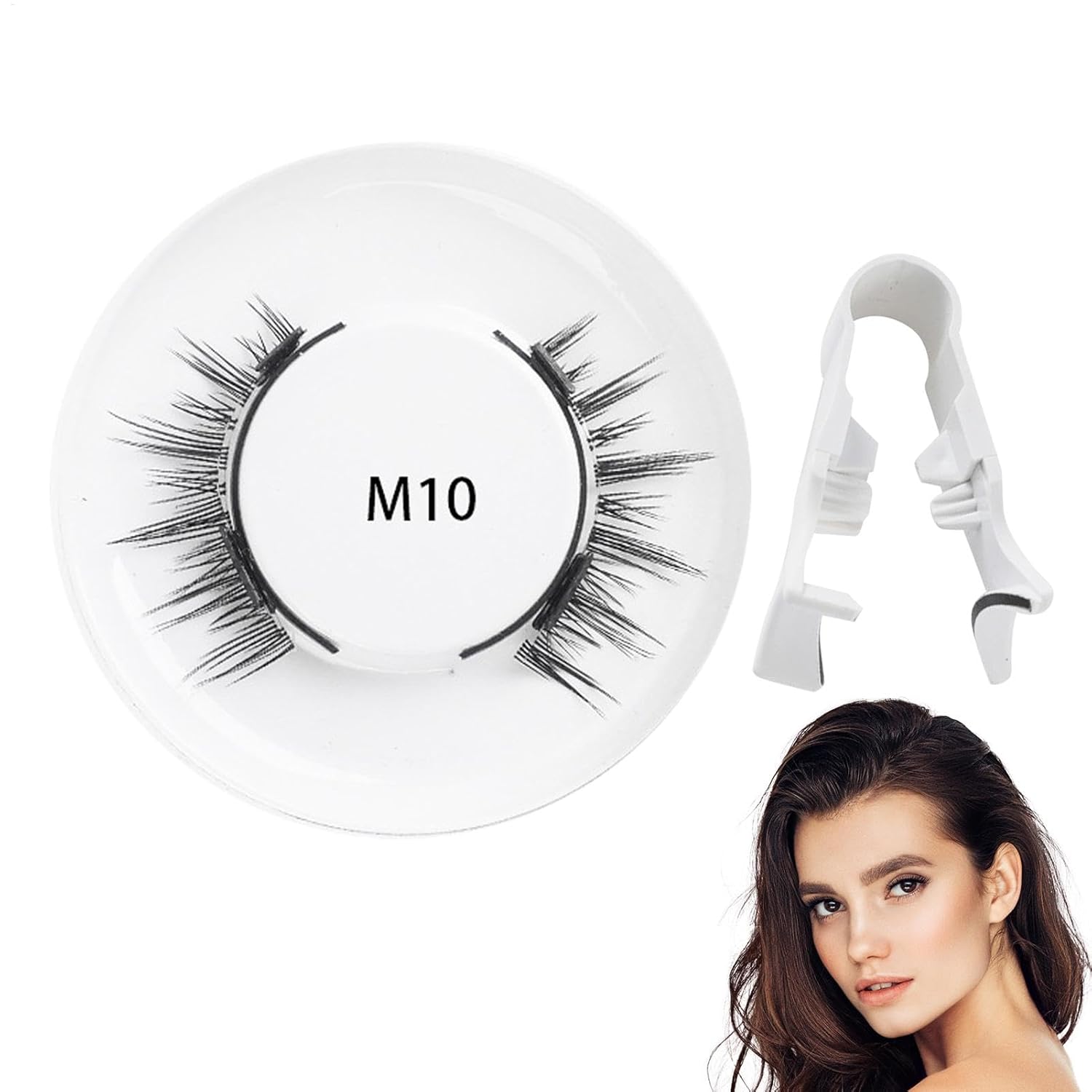 Generic Magnetic Eyelashes - False Eyelashes with Magnets, Magnetic False Eyelashes | Magnetic Eyelash Kit, Magnetic Eyelashes | Reusable False Eyelashes with Applicator for Girls Women