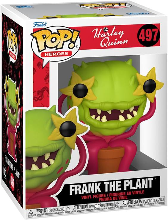 Funko Pop! Heroes: Harley Quinn Animated Series - Frank The Plantche Comme la Plantte - Figure de Vinyle à Collectionner - Toys for children and adults