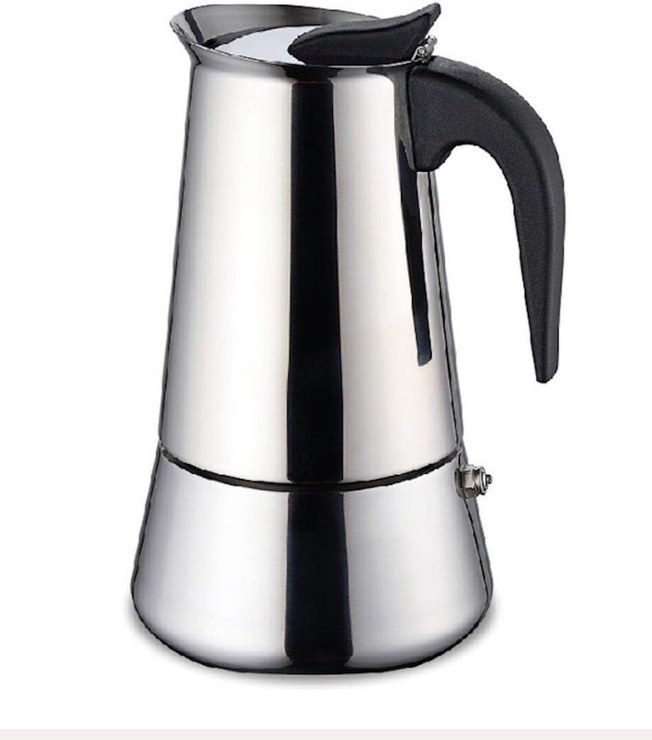 Gravidus Espresso Maker Induction 2 Cups – Mocha Pot Camping Coffee Maker – Capacity of 100 ml – Suitable for All Types of Cookers Made of Stainless Steel and Plastic
