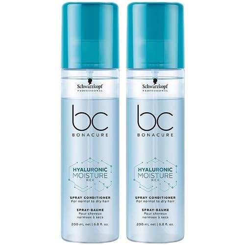 Schwarzkopf BC Bonacure Hyaluronic Moisture Kick Spray Conditioner, 200 ml, Double