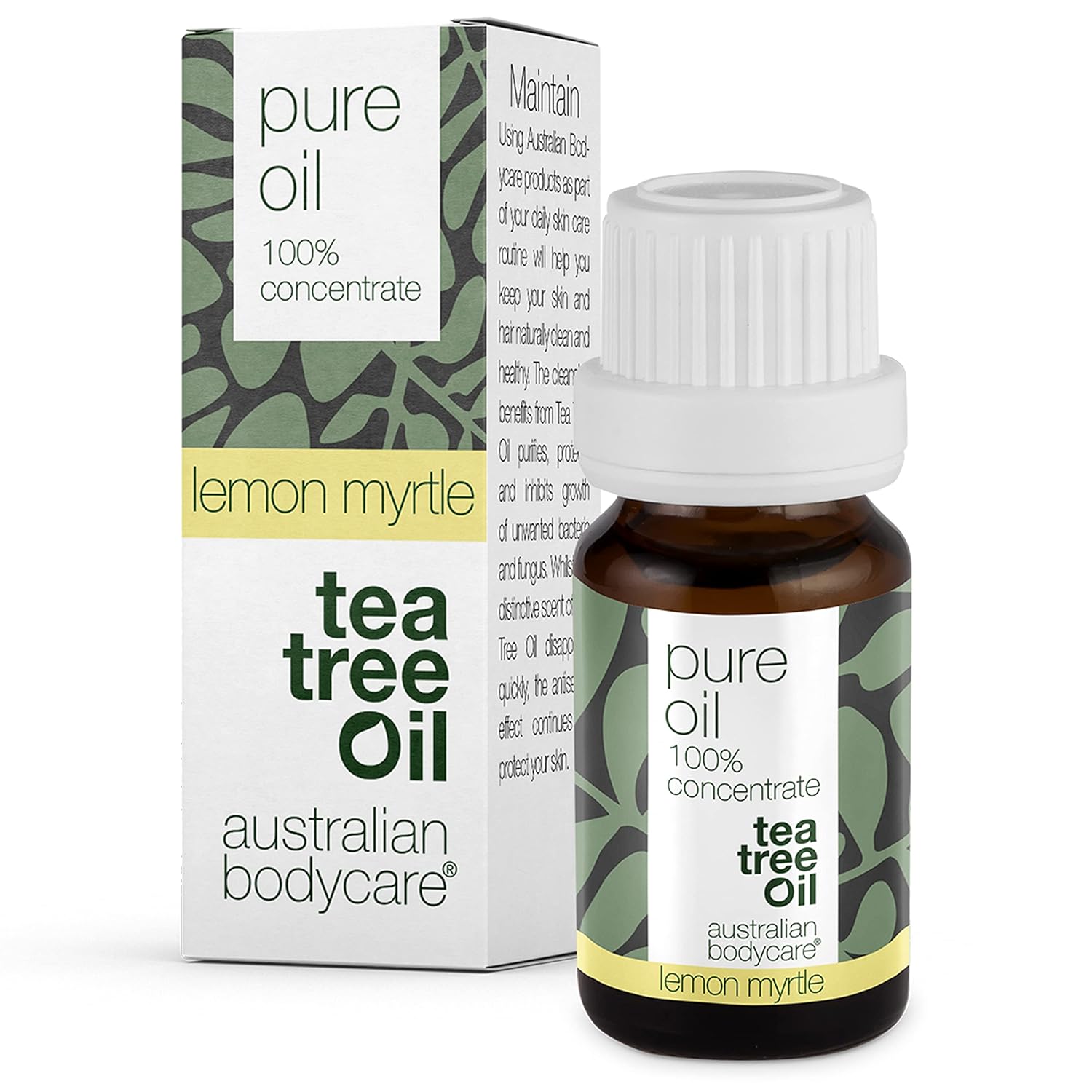 Australian BodyCare 100% Pure Tea Tree Oil 10ml | With Lemon Myrtle | Our Tea Tree Oil is Pure and Pharmaceutical Grade