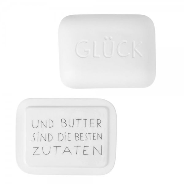 Rader Räder Design Butter Dish Good Morning Luck Large
