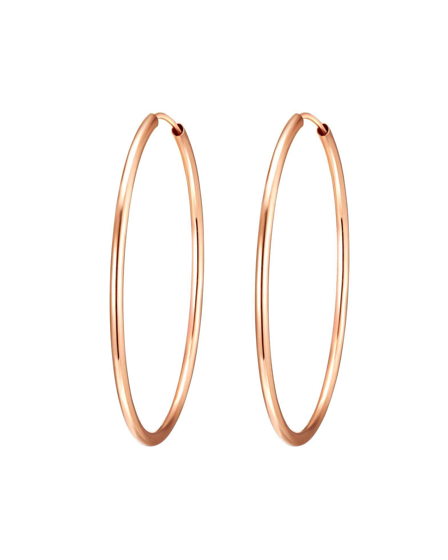 Rafaela Donata earring hoop earrings rose gold plated