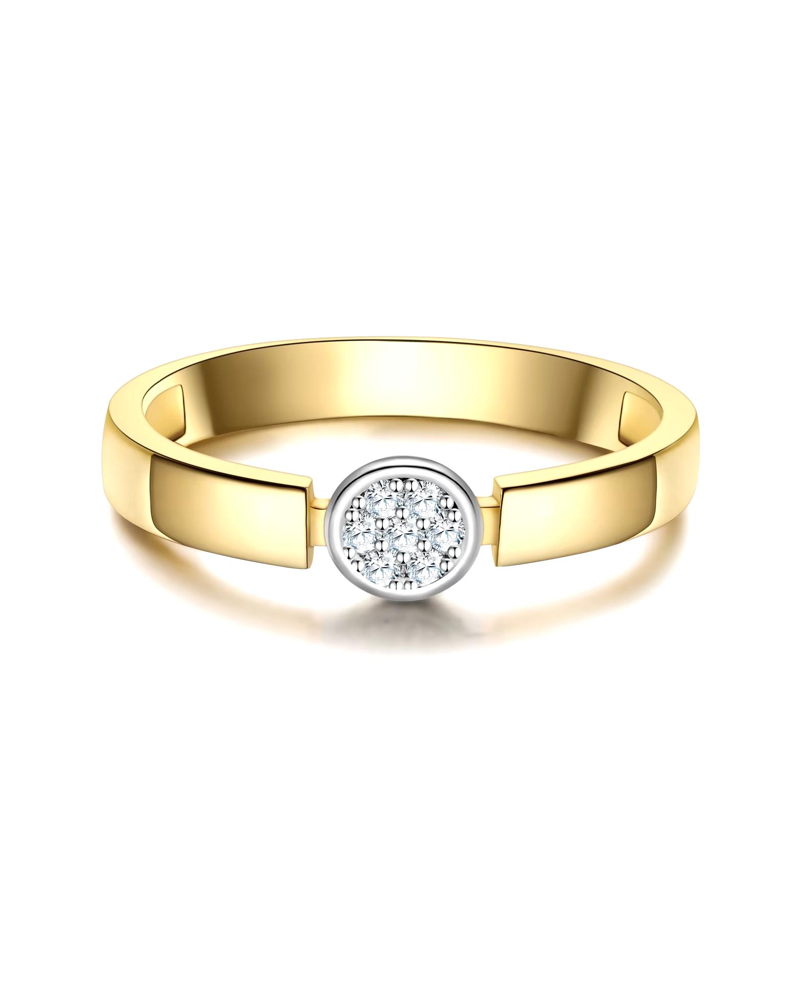 Rafaela Donata Ring Ring made of sterling silver in silver/yellow gold with zirconia