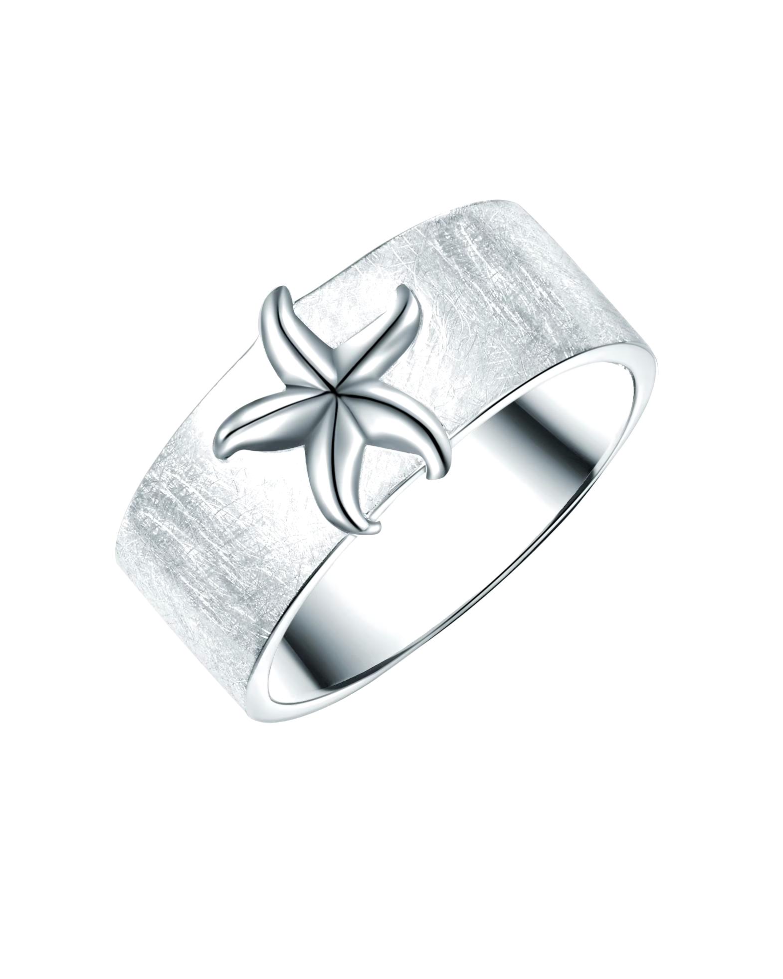 Rafaela Donata Ring Ring Starfish made of sterling silver in silver