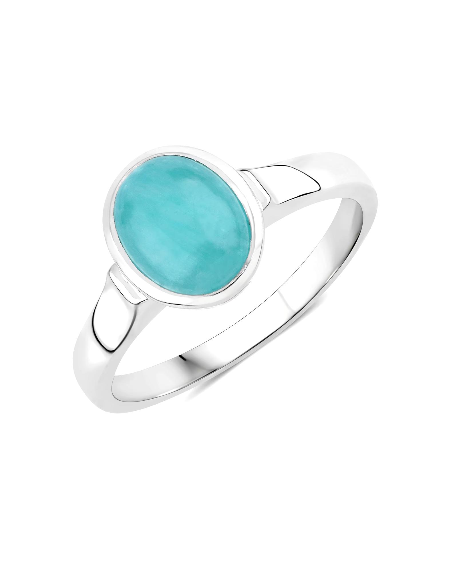 Rafaela Donata Ring Ring Sterling Silver Amazonite in Silver