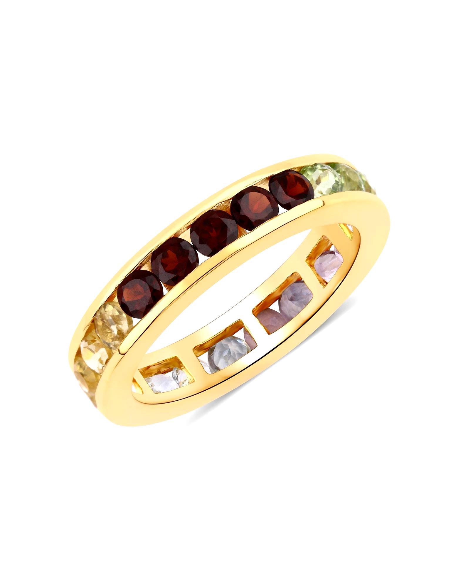 Rafaela Donata Ring Ring Sterling Silver Amethyst in Yellow Gold