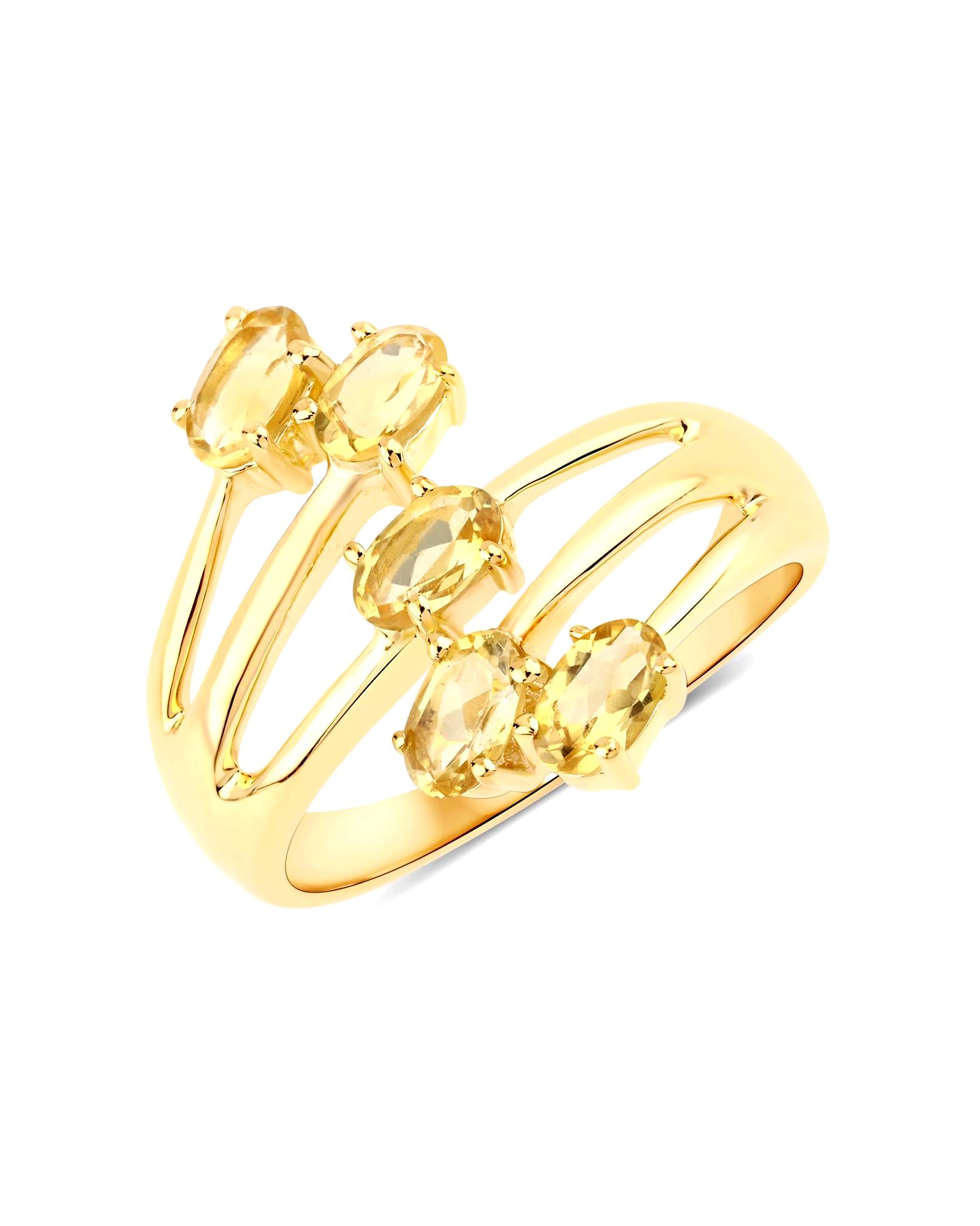 Rafaela Donata Ring Ring Sterling Silver Citrine in Yellow Gold
