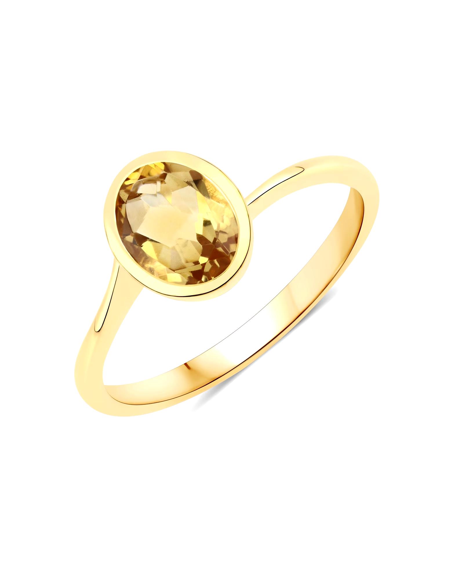 Rafaela Donata Ring Ring Sterling Silver Citrine in Yellow Gold