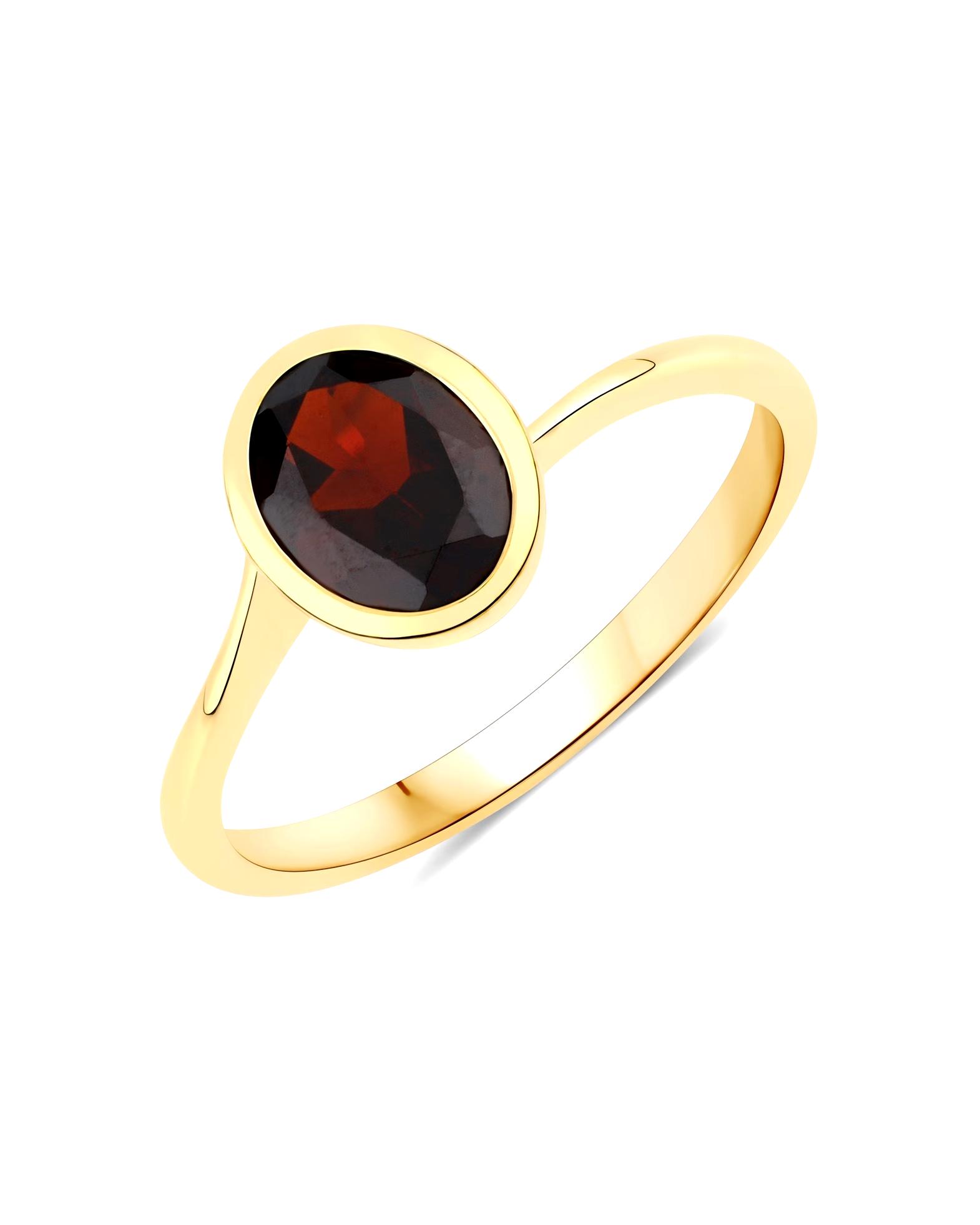 Rafaela Donata Ring Ring Sterling Silver Garnet in Yellow Gold