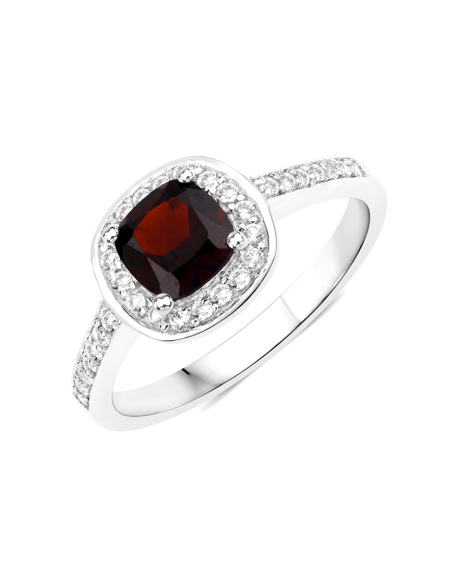 Rafaela Donata Ring Ring Sterling Silver Garnet in Silver