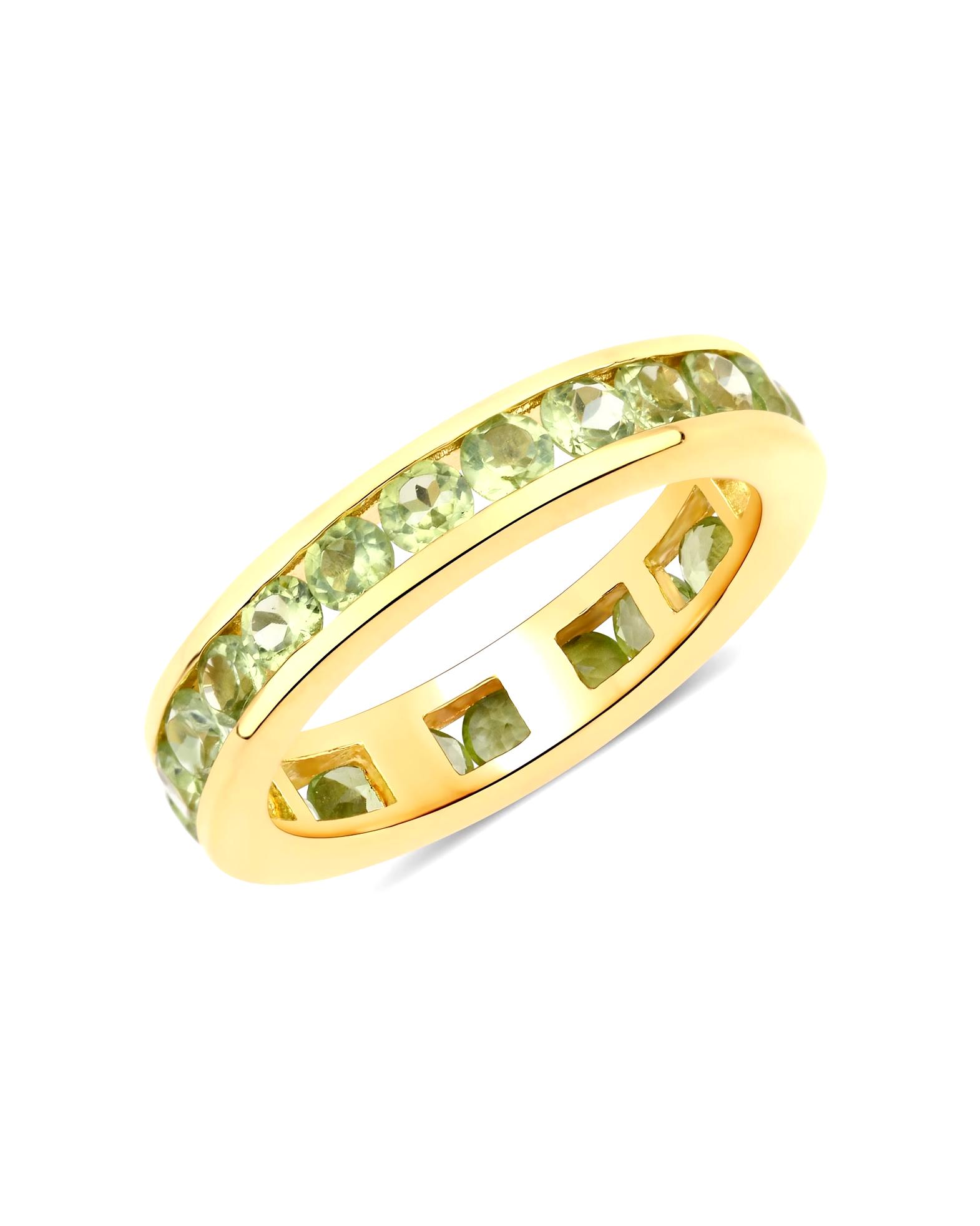 Rafaela Donata Ring Ring Sterling Silver Peridot in Yellow Gold