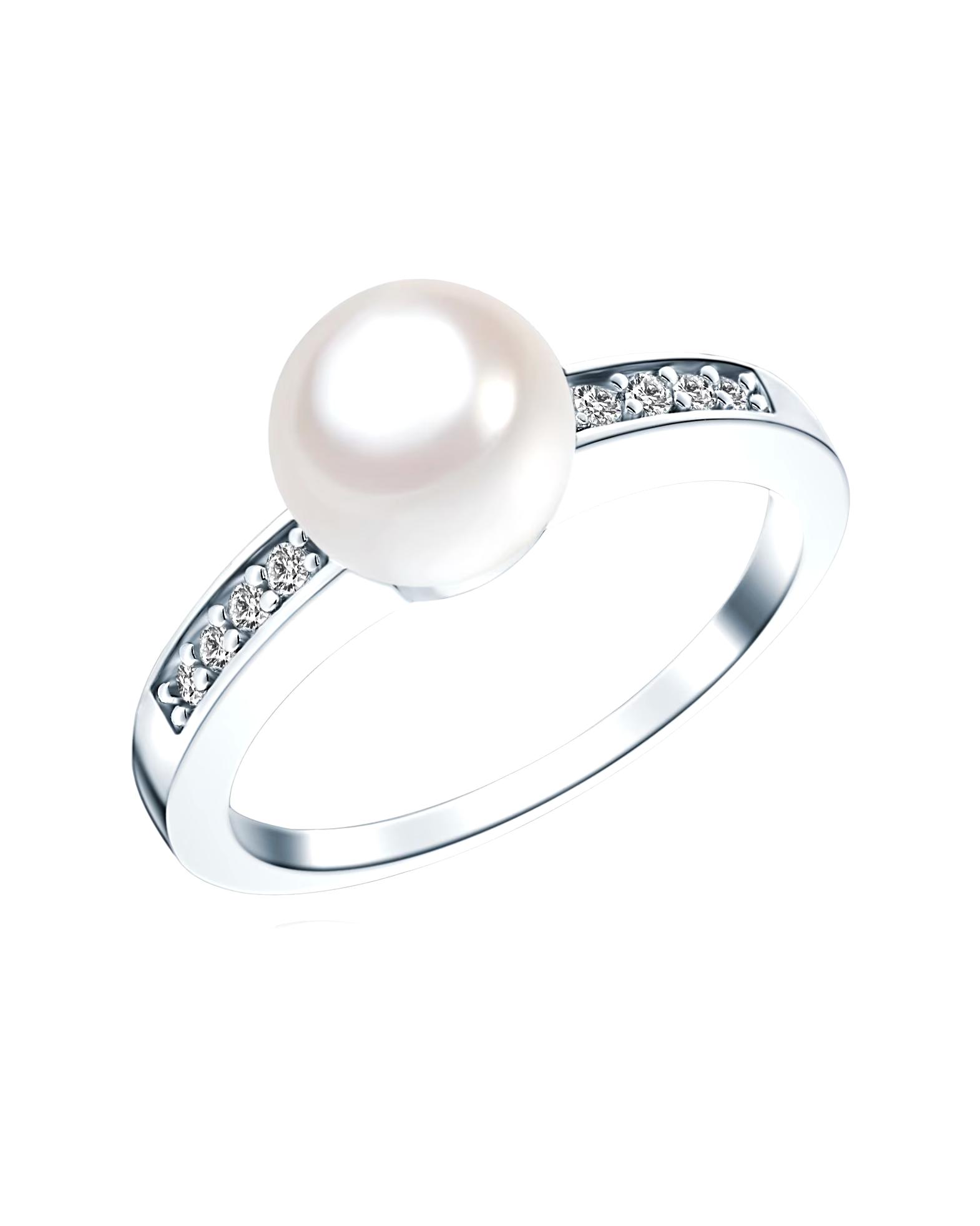 Rafaela Donata Ring Ring Sterling Silver Zirconia Shell Pearl in Silver