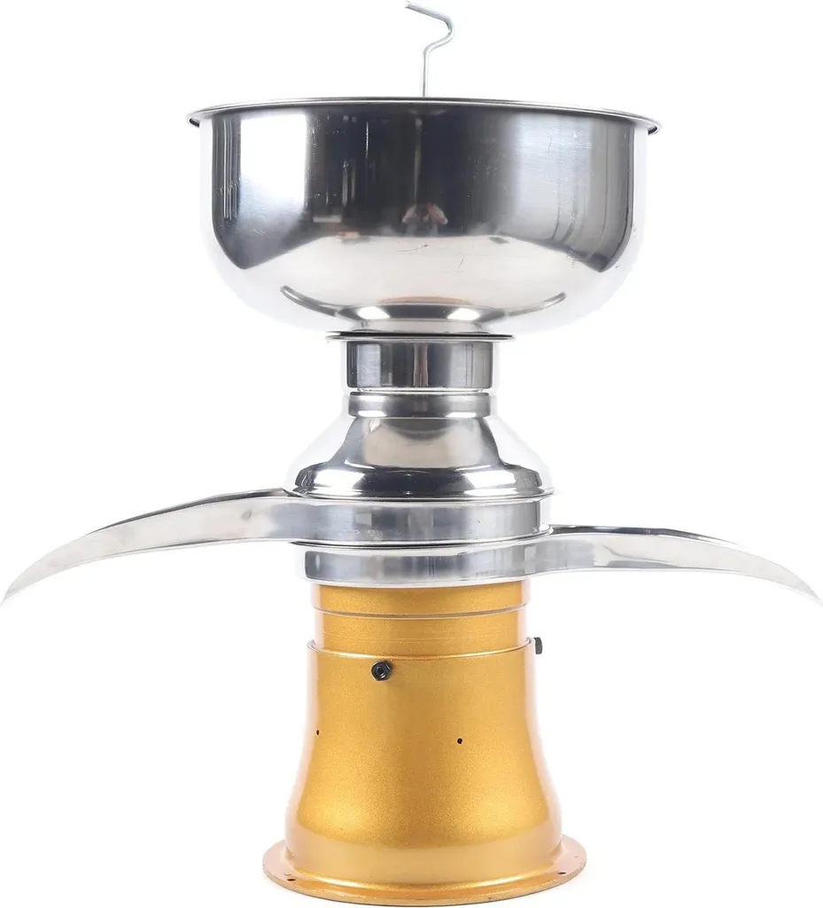 StarTech Cream separator for milk - Electric centrifuge - 50 l/h capacity - Stainless steel - For household & commercial use - Yellow