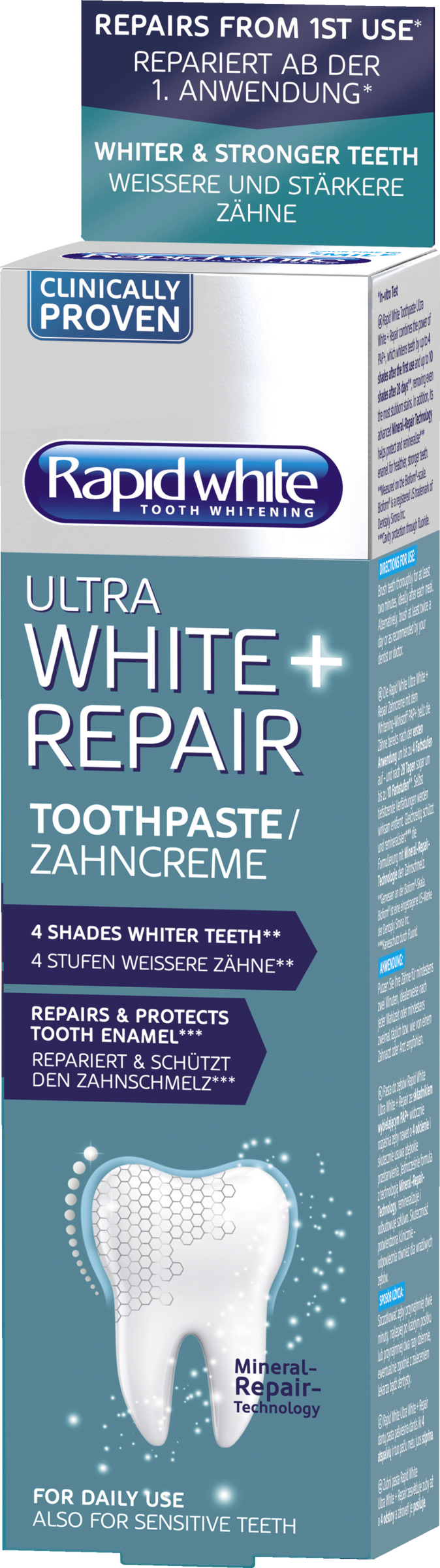 Rapid White Ultra White+ Repair toothpaste