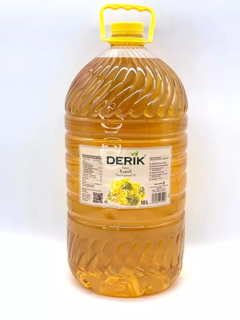 Jahreszeiten_Onlineshop Rapeseed oil Derik 100% pure rapeseed oil in 10L PET bottle for cold & warm cooking Vegan