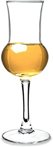 Arcoroc Rastal Grappa Glass Set of 6, 90 ml with Calibration Marks 20 ml Tasting