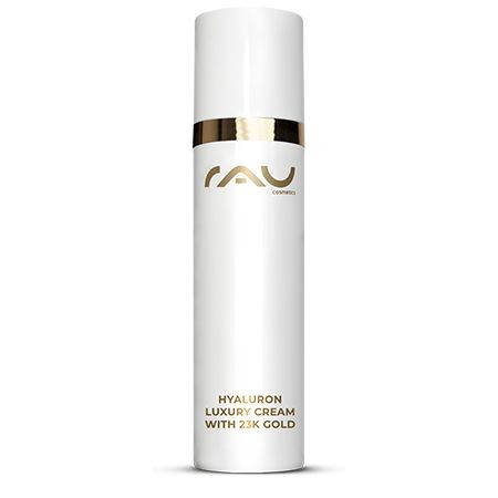 RAU Cosmetics Hyaluron Luxury Cream with 23K Gold day care with a plumping effect 50 ml