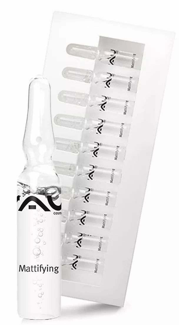 RAU Cosmetics Mattifying Ampoules mattifying serum for oily, greasy skin, refining pores 10 St