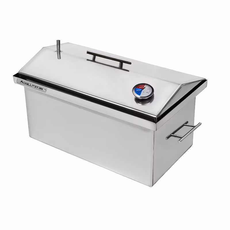 Grillpeter Stainless steel Hydra Smoker with hydrolock
