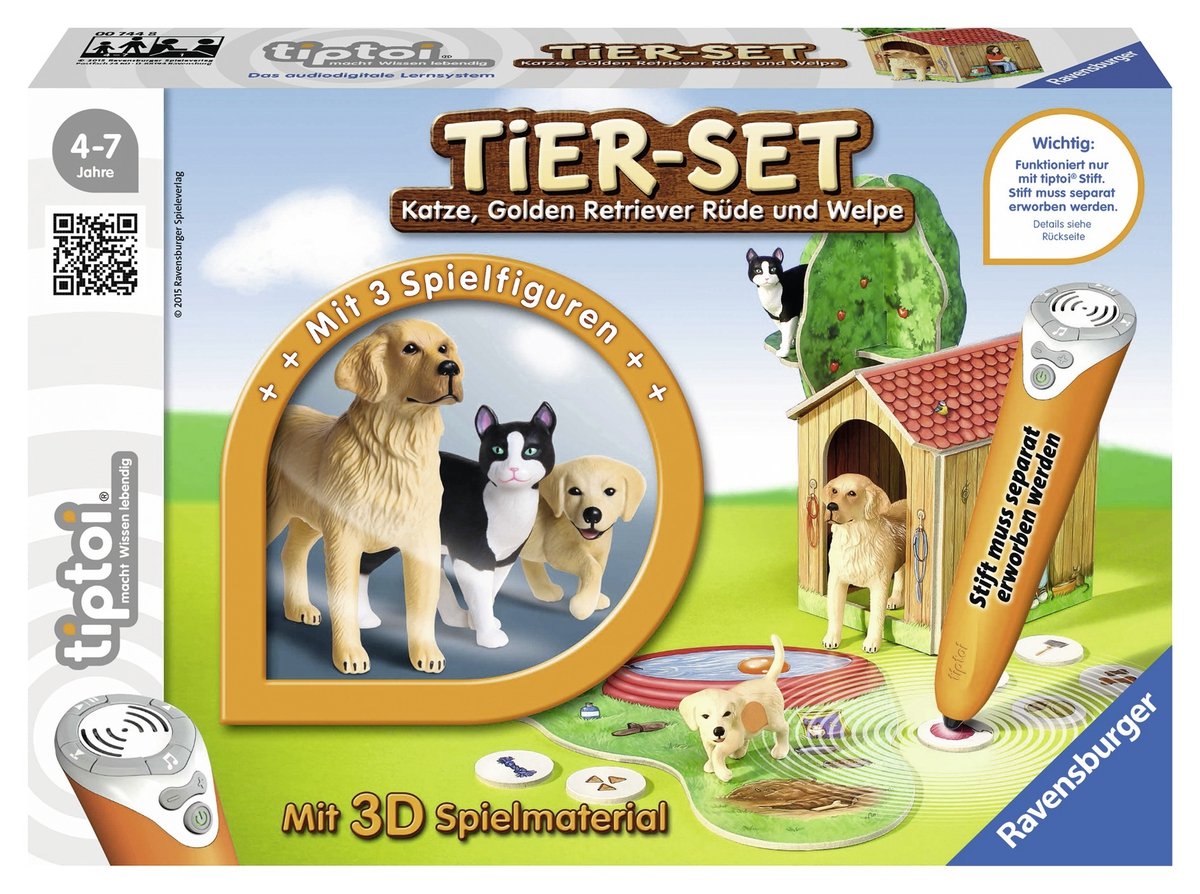 Ravensburger Tiptoi Golden Retriever Animal Set