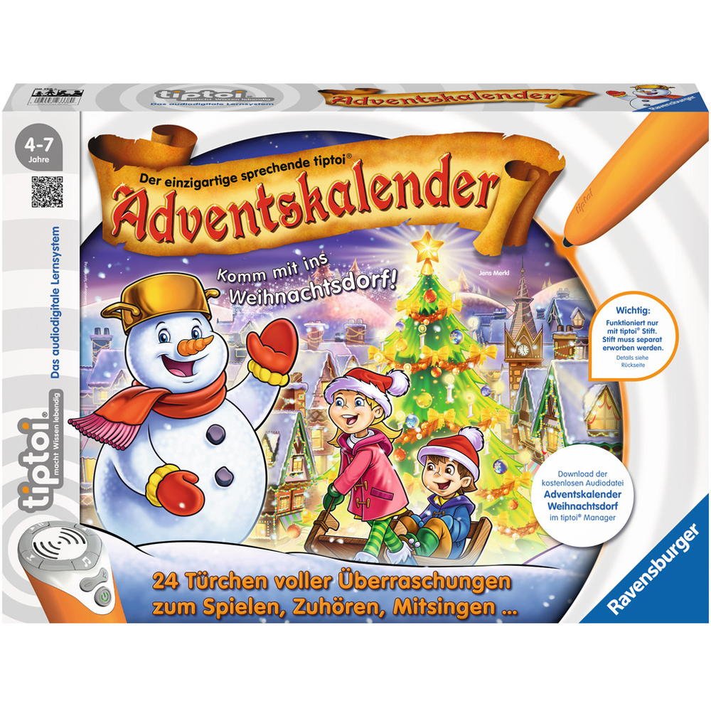 Ravensburger Tiptoi Advent Calendar Christmas Village